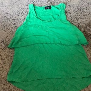 Green flowy shirt